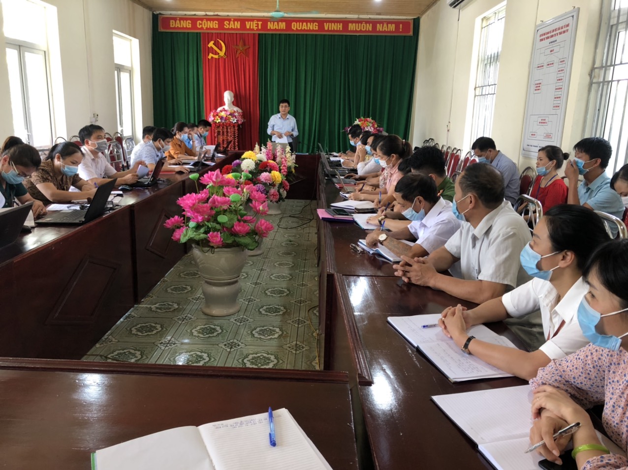 Thực hiện kế hoạch số 2579 ngày 7/6/2021 của UBND huyện Bắc Quang về việc Kiểm tra tình hình triển khai thưc hiện nhiệm vụ 6 tháng đầu năm; phương hướng thực hiện nhiệm vụ trọng tâm 6 tháng cuối năm 2021