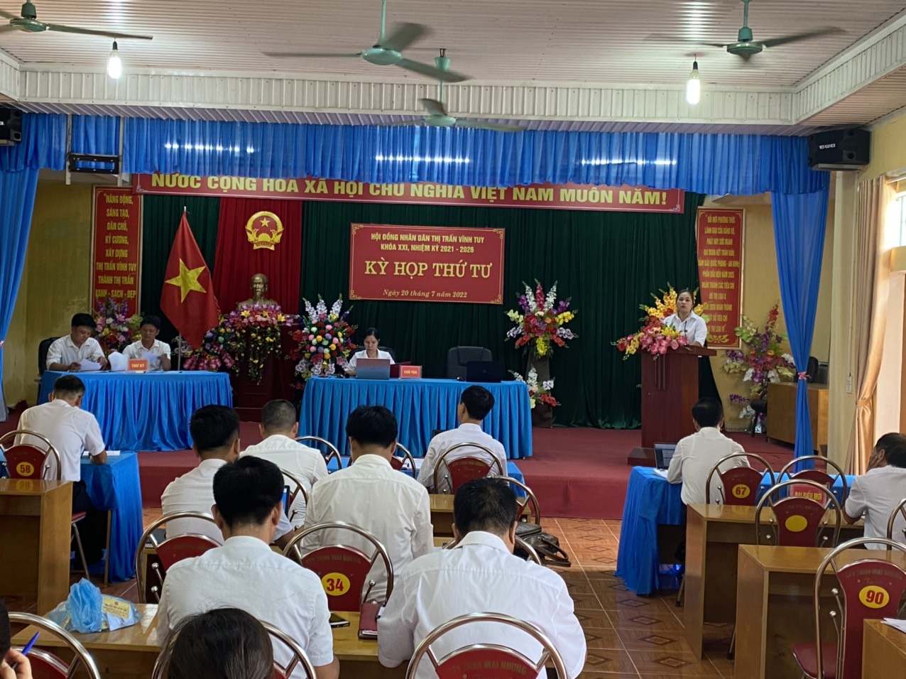 Ngày 20 tháng 7 năm 2022, Hội đồng nhân dân thị trấn Vĩnh Tuy đã tổ chức kỳ họp thứ Tư, HĐND thị trấn khóa XXI, nhiệm kỳ 2021 - 2026.